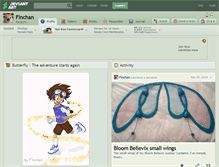 Tablet Screenshot of finchan.deviantart.com