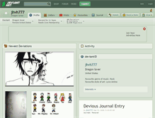 Tablet Screenshot of jhvh777.deviantart.com