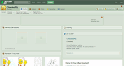 Desktop Screenshot of chocoboplz.deviantart.com