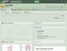 Tablet Screenshot of chocoboplz.deviantart.com