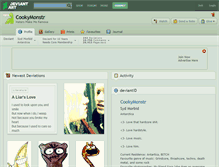 Tablet Screenshot of cookymonstr.deviantart.com