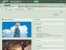 Tablet Screenshot of hyguy87.deviantart.com