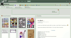 Desktop Screenshot of belleeven.deviantart.com