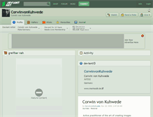 Tablet Screenshot of corwinvonkuhwede.deviantart.com