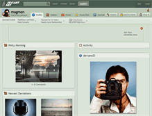 Tablet Screenshot of magmen.deviantart.com