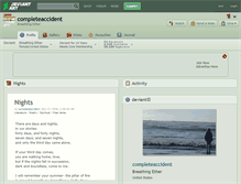 Tablet Screenshot of completeaccident.deviantart.com