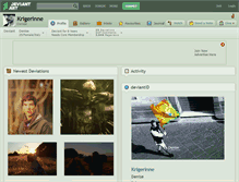 Tablet Screenshot of krigerinne.deviantart.com