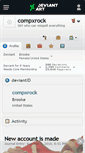 Mobile Screenshot of compxrock.deviantart.com