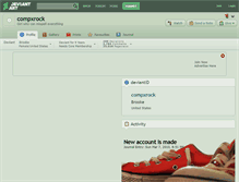 Tablet Screenshot of compxrock.deviantart.com