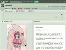 Tablet Screenshot of lucyloo22.deviantart.com