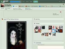 Tablet Screenshot of dvskaine.deviantart.com