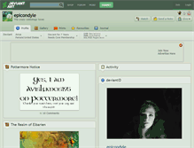 Tablet Screenshot of epicondyle.deviantart.com