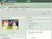 Tablet Screenshot of jinta-x-ururu-club.deviantart.com