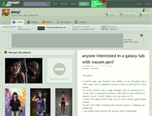 Tablet Screenshot of alecyl.deviantart.com