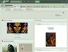 Tablet Screenshot of d4rkd4wn.deviantart.com