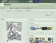 Tablet Screenshot of mikelangelo.deviantart.com