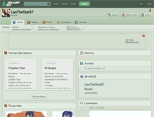 Tablet Screenshot of laothestar87.deviantart.com