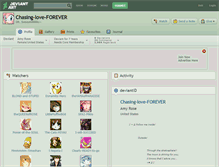 Tablet Screenshot of chasing-love-forever.deviantart.com