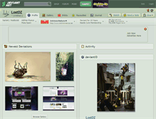 Tablet Screenshot of lostdz.deviantart.com