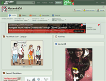 Tablet Screenshot of alexandradal.deviantart.com