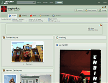 Tablet Screenshot of engine-kyo.deviantart.com