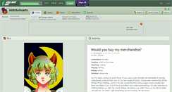 Desktop Screenshot of midnitehearts.deviantart.com