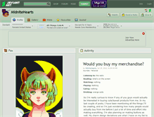 Tablet Screenshot of midnitehearts.deviantart.com