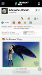 Mobile Screenshot of adelaide-morain.deviantart.com