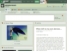 Tablet Screenshot of adelaide-morain.deviantart.com