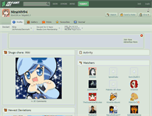 Tablet Screenshot of ninawh94.deviantart.com