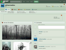 Tablet Screenshot of nathanmaddux.deviantart.com