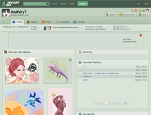 Tablet Screenshot of madfairy7.deviantart.com