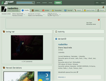 Tablet Screenshot of nadeshko.deviantart.com