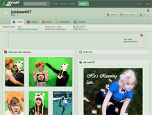 Tablet Screenshot of jujubean007.deviantart.com