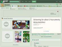 Tablet Screenshot of noctulov.deviantart.com