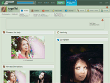 Tablet Screenshot of angeltel.deviantart.com