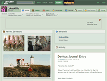 Tablet Screenshot of lotus4life.deviantart.com