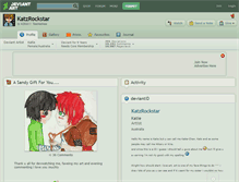 Tablet Screenshot of katzrockstar.deviantart.com