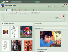 Tablet Screenshot of mistressofcows.deviantart.com