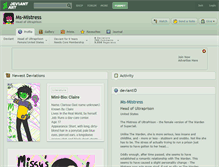 Tablet Screenshot of ms-mistress.deviantart.com