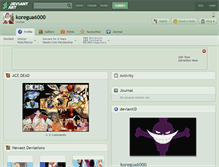 Tablet Screenshot of koregua6000.deviantart.com