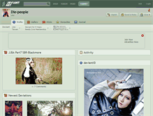 Tablet Screenshot of die-people.deviantart.com