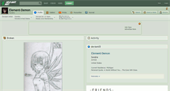 Desktop Screenshot of element-demon.deviantart.com