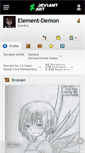 Mobile Screenshot of element-demon.deviantart.com