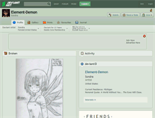 Tablet Screenshot of element-demon.deviantart.com