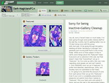Tablet Screenshot of dark-magiciansfc.deviantart.com
