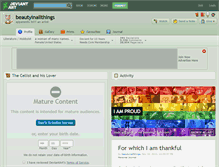 Tablet Screenshot of beautyinallthings.deviantart.com