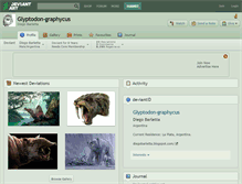 Tablet Screenshot of glyptodon-graphycus.deviantart.com