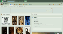 Desktop Screenshot of krestelcat.deviantart.com