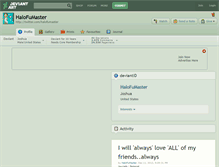 Tablet Screenshot of halofumaster.deviantart.com